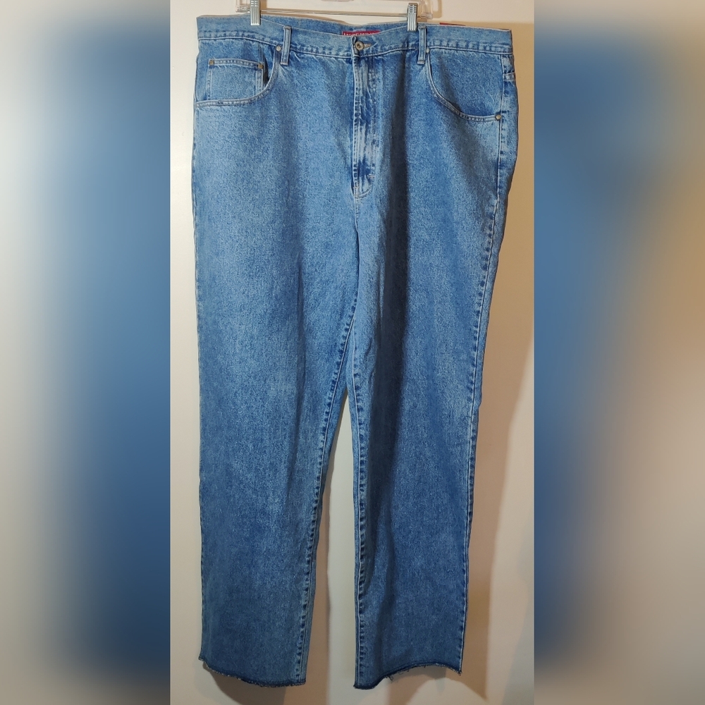 Unionbay Mens Jeans 48x34 Relaxed Fit Blue Denim Big & Tall NWT No 629 Comfort
